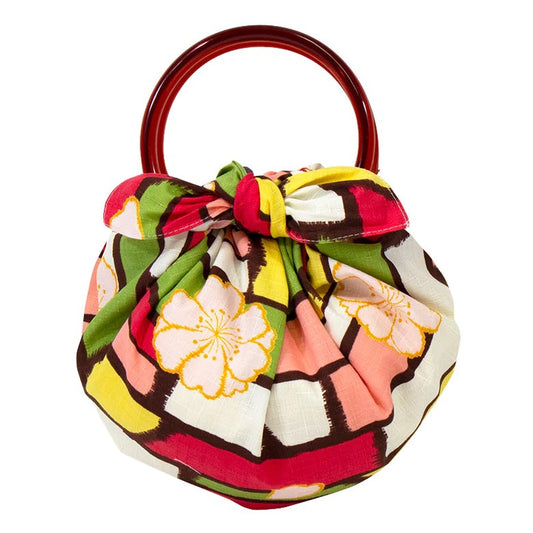 FUROSHIKI Sakura Multi avec anneaux de sac