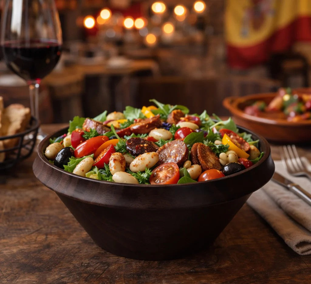 Saladier en bambou Brown