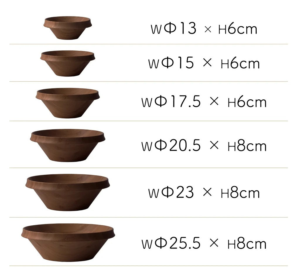 Saladier en bambou Brown